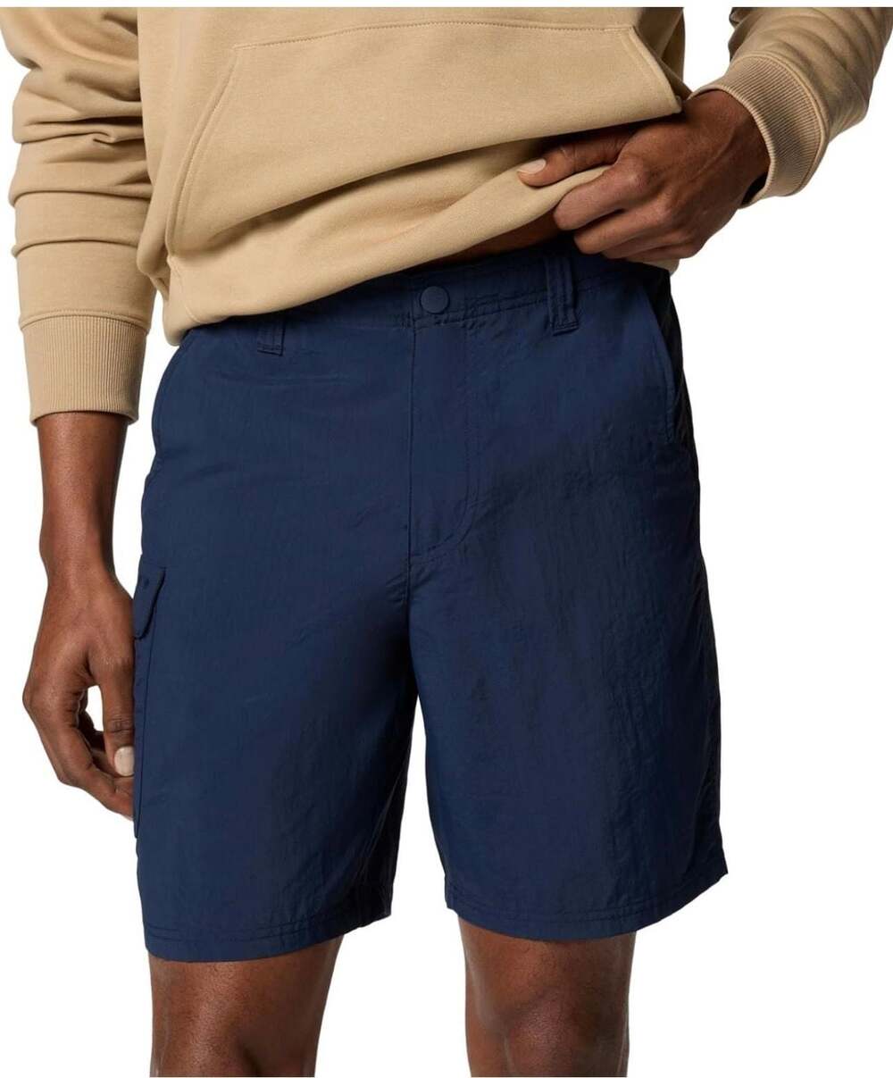Columbia PFG Washed Out Shorts Mens Size 44 10" Inseam Navy Blue